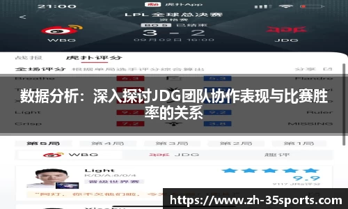 数据分析:深入探讨JDG团队协作表现与比赛胜率的关系