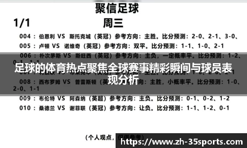足球的体育热点聚焦全球赛事精彩瞬间与球员表现分析